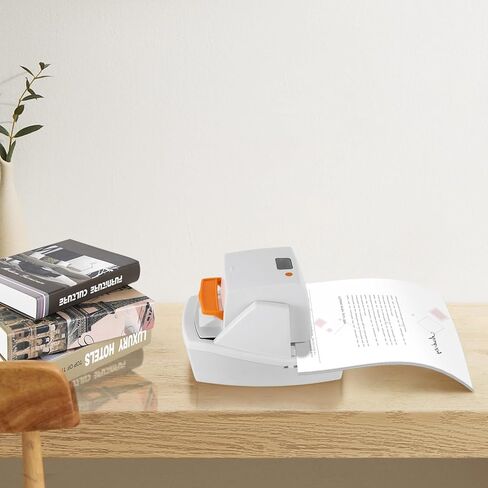 دباسة مكتبية كهربائية شديدة التحمل، 70 ورقة دباسة محمولة أوتوماتيكية مسطحة، هادئة، خالية من المربى وسهلة إعادة التحميل للاستخدام في المكتب والمنزل والمدرسة، مع 5500 دبوس كهدية in Kuwait