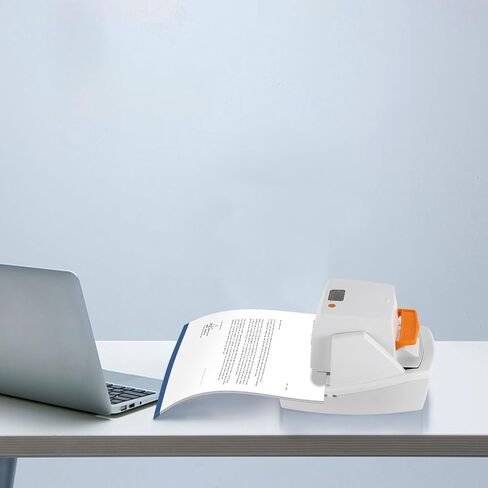 دباسة مكتبية كهربائية شديدة التحمل، 70 ورقة دباسة محمولة أوتوماتيكية مسطحة، هادئة، خالية من المربى وسهلة إعادة التحميل للاستخدام في المكتب والمنزل والمدرسة، مع 5500 دبوس كهدية in Kuwait