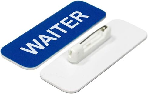 Waiter 1 x 3" Name Tag, Black (3 Pack) in Kuwait
