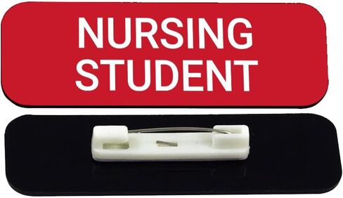 Signs ByLITA Nursing Student 1 x 3" Dentist Office Name Tag/Badge, Black in Saudi Arabia