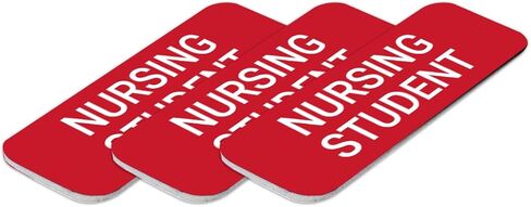 Signs ByLITA Nursing Student 1 x 3" Dentist Office Name Tag/Badge, Black in Saudi Arabia