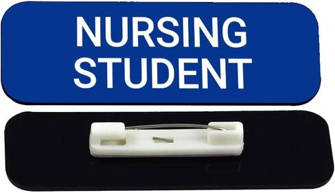Signs ByLITA Nursing Student 1 x 3" Dentist Office Name Tag/Badge, Black in Saudi Arabia