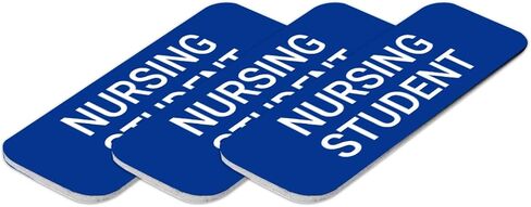 Signs ByLITA Nursing Student 1 x 3" Dentist Office Name Tag/Badge, Black in Saudi Arabia