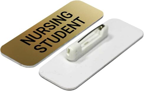 Signs ByLITA Nursing Student 1 x 3" Dentist Office Name Tag/Badge, Black in Saudi Arabia
