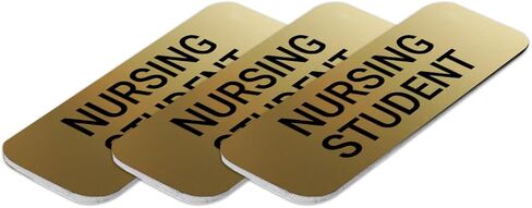 Signs ByLITA Nursing Student 1 x 3" Dentist Office Name Tag/Badge, Black in Saudi Arabia