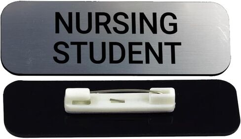 Signs ByLITA Nursing Student 1 x 3" Dentist Office Name Tag/Badge, Black in Saudi Arabia