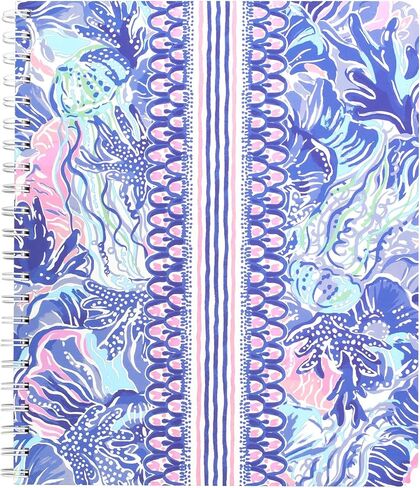 Lilly Pulitzer Large Hardcover Spiral Notebook, 11" x 9.5" with 160 College Ruled Pages, Aquadesiac in Kuwait