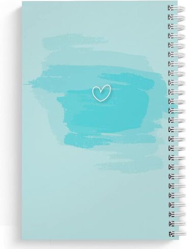 Softcover Can And Will، مقاس 5.5 بوصة × 8.5 بوصة، دفتر/مجلة حلزونية تحفيزية، 120 صفحة قائمة مرجعية، غطاء مصفح لامع متين، سلك حلزوني أبيض. صنع في الولايات المتحدة الأمريكية in Kuwait