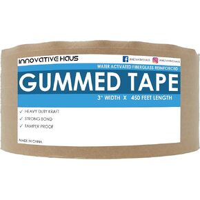 شريط علوى مقوّى من الألياف الزجاجية بعرض 7.62 سم × 114.32 سم للعبوة باللون البني شديد التحمل يتم تنشيطه في الماء علب تغليف قوية رابطة قوية. يمنع سرقة العبوة والخناق in Kuwait