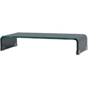Fast delivery-Acrylic Monitor Riser for Office Home Desktop, Desktop Computer Monitor Stands for Laptop Screen TV Monitor, Keyboard Storage, Desk Riser Shelf Sturdy Glass Black 23.6"x9.8"x4.4" in Saudi Arabia