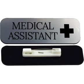 Signs ByLITA Medical Assistant 1 x 3" Medical Office Name Tag/Badge, Black in Saudi Arabia