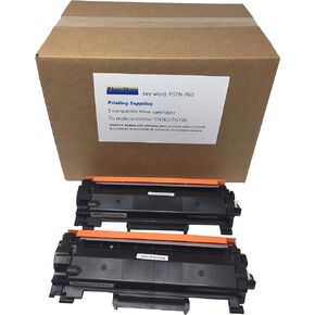 2 خرطوشة حبر سوداء متوافقة مع HL-L2350DW TN-760/730 بديلة لطابعة Brother TN760/TN730 عالية الإنتاجية متوافقة مع HL-12350DW الكل في واحد طابعة ليزر/ناسخة متعددة الوظائف in Kuwait