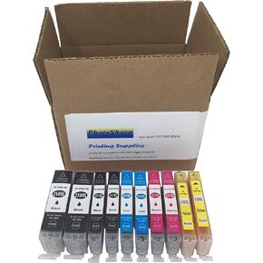 10 خرطوشة حبر طباعة متوافقة مع Canon Pixma MX722 MX 722 250/251 XL لطابعة Canon PGI-250XL CLI-251XL (أسود/سماوي/أرجواني/أصفر) MX-722 الكل في واحد طابعة الصور النافثة للحبر in Kuwait