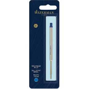 Waterman Ballpoint Pen Refill, Fine Tip with Black Ink, 1 Count