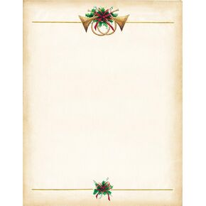 Great Papers! Antique Horns Letterhead, 25 count, 11" x 8.5" (2015056)