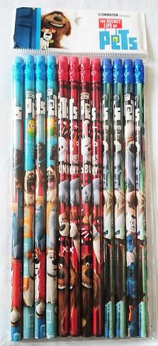 12 قطعة من أقلام التلوين الخشبية Disney Pixar الكرتونية الأصلية المرخصة من itisyours, زهري in Kuwait