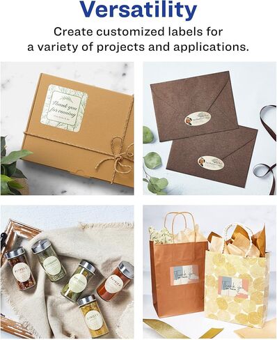 Avery Pearlized Ivory Starburst Labels with Sure Feed Technology, Print-to-The-Edge, 1.75", 2,000 Pearlized Ivory Labels, Laser/Inkjet Printable Labels in Kuwait