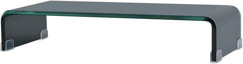 Fast delivery-Acrylic Monitor Riser for Office Home Desktop, Desktop Computer Monitor Stands for Laptop Screen TV Monitor, Keyboard Storage, Desk Riser Shelf Sturdy Glass Black 23.6"x9.8"x4.4" in Saudi Arabia