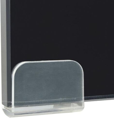 Fast delivery-Acrylic Monitor Riser for Office Home Desktop, Desktop Computer Monitor Stands for Laptop Screen TV Monitor, Keyboard Storage, Desk Riser Shelf Sturdy Glass Black 23.6"x9.8"x4.4" in Saudi Arabia