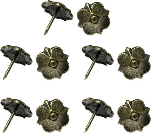 Clover Shape Furniture Nail DZS ELEC 10PCS 20 x 22 mm Clover-Shape Decorative Nails Furniture Thumb Push Pins for Sofa Cork Board Message Board Photo Walls in Saudi Arabia