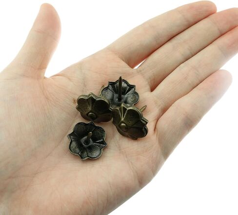Clover Shape Furniture Nail DZS ELEC 10PCS 20 x 22 mm Clover-Shape Decorative Nails Furniture Thumb Push Pins for Sofa Cork Board Message Board Photo Walls in Saudi Arabia
