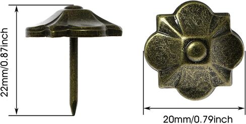 Clover Shape Furniture Nail DZS ELEC 10PCS 20 x 22 mm Clover-Shape Decorative Nails Furniture Thumb Push Pins for Sofa Cork Board Message Board Photo Walls in Saudi Arabia