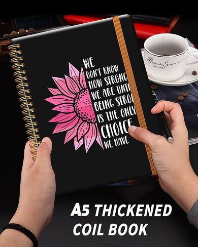 Ruled Spiral Writing Notebook,A5 Hardcover Lined College Journal for Women Lady Girl,Cute Strong Twin-Wire Binding with Premium Paper,8.4" X 6",Perfect for School,Office,Home Gifts(Cartoon Corgi Dog) in Kuwait