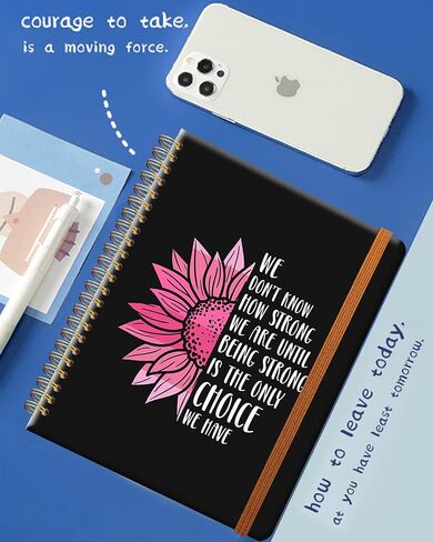 Ruled Spiral Writing Notebook,A5 Hardcover Lined College Journal for Women Lady Girl,Cute Strong Twin-Wire Binding with Premium Paper,8.4" X 6",Perfect for School,Office,Home Gifts(Cartoon Corgi Dog) in Kuwait