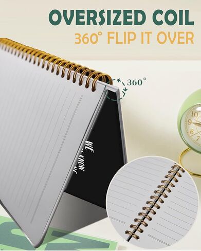 Ruled Spiral Writing Notebook,A5 Hardcover Lined College Journal for Women Lady Girl,Cute Strong Twin-Wire Binding with Premium Paper,8.4" X 6",Perfect for School,Office,Home Gifts(Cartoon Corgi Dog) in Kuwait