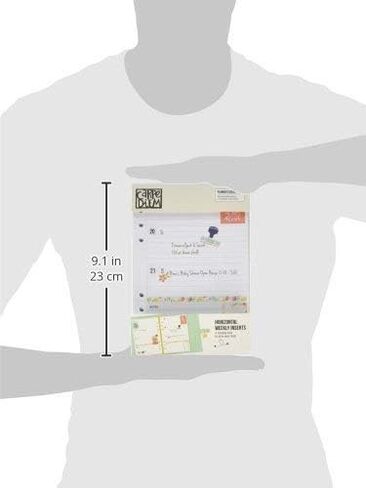 Carpe Diem Planner Essential Horizontal Format Weekly Inserts, 1 Count (Pack of 1) in Saudi Arabia