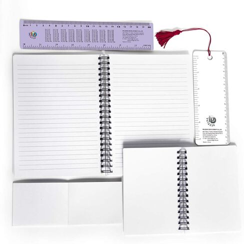 3D Kids Unicorn Spiral Notebooks,Back to School Supplies,Hard Cover Spiral Note Pad (Notebook Ruler Bookmark Set in Saudi Arabia