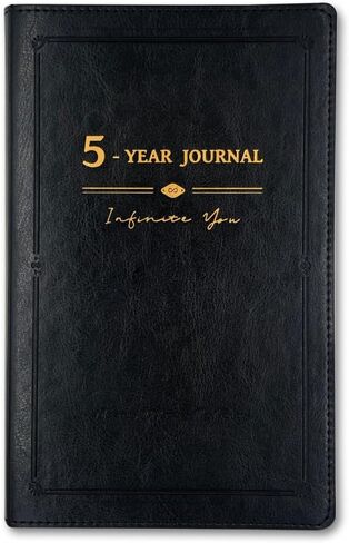 Three Year Journal, 3-year Memory Notebook, Daily Journal, Undated Diary, One Line a Day, Soft Cover, Medium, 90gsm paper (Amber Brown) in Saudi Arabia