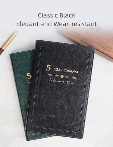 Three Year Journal, 3-year Memory Notebook, Daily Journal, Undated Diary, One Line a Day, Soft Cover, Medium, 90gsm paper (Amber Brown) in Saudi Arabia