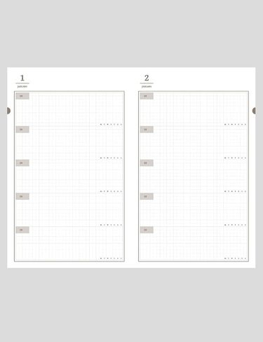 Three Year Journal, 3-year Memory Notebook, Daily Journal, Undated Diary, One Line a Day, Soft Cover, Medium, 90gsm paper (Amber Brown) in Saudi Arabia