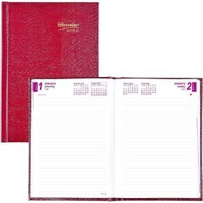 Brownline 2022 Traditional Daily/Monthly Planner, Untimed Journal, 12 Months, January to December, Perfect Binding, 8.25" x 5.75", Bright Red (CB389.Red-22) in Saudi Arabia