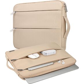 حقيبة حمل للكمبيوتر المحمول V Voova 13 13.3 14 بوصة متوافقة مع MacBook Air 13 2020 M1/2022 M2، MacBook Pro 13/14 2021، Chromebook 14، غطاء حقيبة كمبيوتر نحيف بمقبض، رمادي داكن