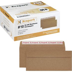 120 PCS #10 Brown Self Seal Kraft 4-1/8 x 9-1/2 inches Security Envelopes, Windowless Invisible Envelopes Super Strong Quick Seal Envelopes Security Tint Pattern Secure in Saudi Arabia