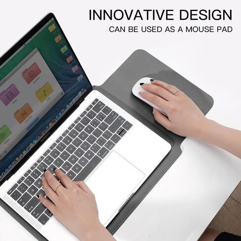 Laptop Sleeve Bag Compatible with MacBook 12 A1534/Air 11 13 M2 A2681 M1 A2337/Pro 13 A2338, 11.6-12.3 Acer Chromebook/HP Stream/ASUS/Surface Pro 8/7/6/X/5/4/3, PU Bag with Small Case, Pink in Kuwait