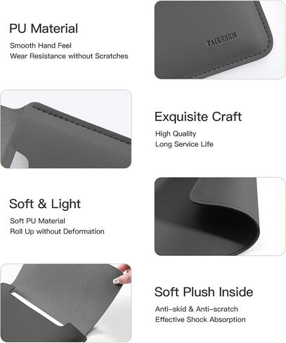 Laptop Sleeve Bag Compatible with MacBook 12 A1534/Air 11 13 M2 A2681 M1 A2337/Pro 13 A2338, 11.6-12.3 Acer Chromebook/HP Stream/ASUS/Surface Pro 8/7/6/X/5/4/3, PU Bag with Small Case, Pink in Kuwait