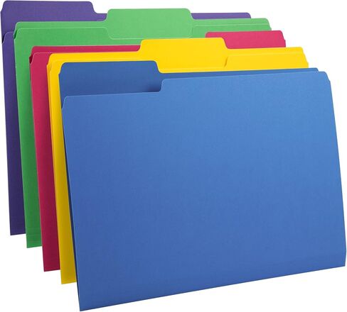 Amazon Basics File Folders, Legal Size, Manila 1/3-Cut Tab, 100-Pack in Saudi Arabia