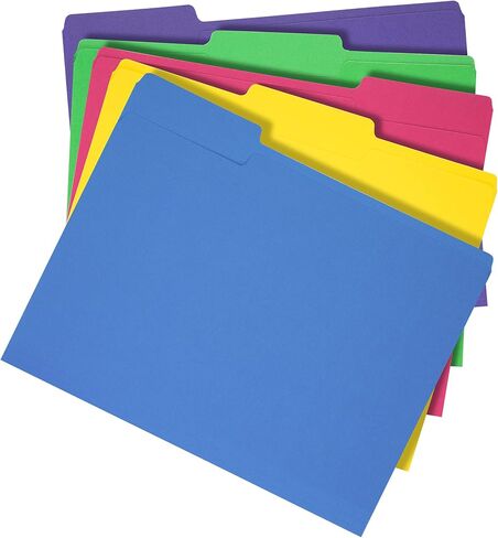 Amazon Basics File Folders, Legal Size, Manila 1/3-Cut Tab, 100-Pack in Saudi Arabia