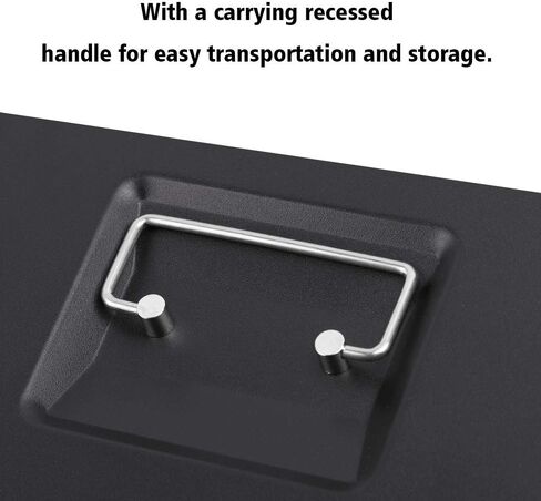 LIANTRAL Cash Box, Large Size Money Box with Lock and 5 Compartment Tray, 4 Spring-Loaded Clips for Bill(11.8" x 9.5" x 3.5"), Black in Kuwait