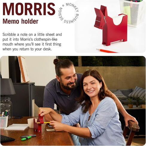 Morris the Donkey: Desktop Memo Holder | Cute Desk Accessories & Office Supplies | Funny Desk Decor & Office Accessories | Desk Supplies: Holders & Dispensers | Sticky Note Holder | by Monkey Business in Kuwait