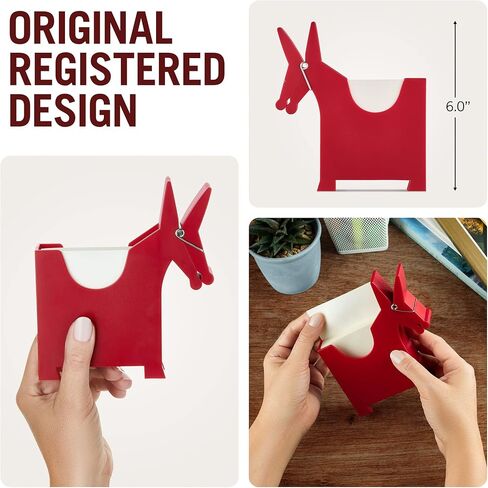 Morris the Donkey: Desktop Memo Holder | Cute Desk Accessories & Office Supplies | Funny Desk Decor & Office Accessories | Desk Supplies: Holders & Dispensers | Sticky Note Holder | by Monkey Business in Kuwait