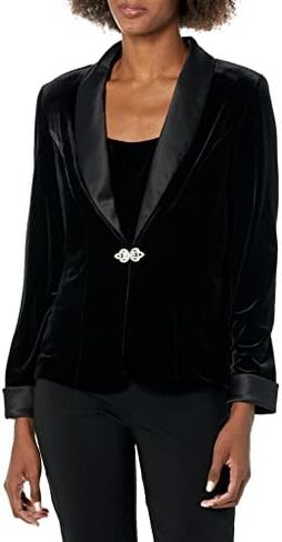 Alex Evenings Women's Jacket and Scoop Tank Top Velvet Twinset Petite Regular in Kuwait