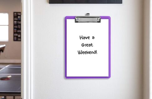 Plastic Clipboards with Low Profile Clip Set of 6-12.5 x 9 Inch Multi Color Plastic Clipboards Bulk - Clear Clipboards Bulk Classroom Holds 100 Sheets, Acrylic Clipboard Clear 6 Pack in Kuwait