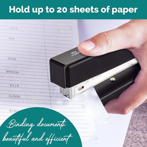 Stapler Value Pack Includes 2 Staplers for Desk, 2 Pk. Staples - 1/4'' Staples Standard, 2 Black Staplers Office Heavy Duty Classic Stapler Great for Office and Home Use in Kuwait