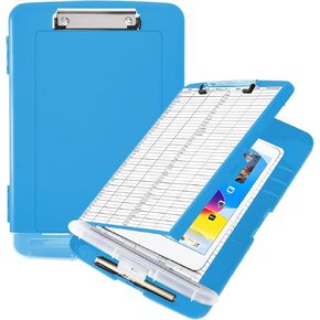 CLOUDIA Clipboard with Storage, High Capacity Nursing Clipboards with Pen Holder, Heavy Duty Clipboard with Low Profile Clip, Clipboard Folder Side-Opening, Smooth Writing for Office (Light Purple) in Kuwait
