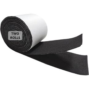 Jtnohx 2 Rolls Self Adhesive Felt Fabric, 4" x 98.4", Felt Strips with Adhesive Backing for Art & Crafts, Jewelry Box Liner (Green)