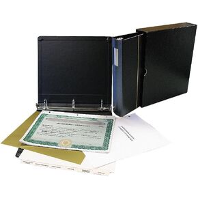 Corporate kit VP Combo: Binder, Slipcase, Stock Certificates, Index Tabs- Black Binder (Corporation)